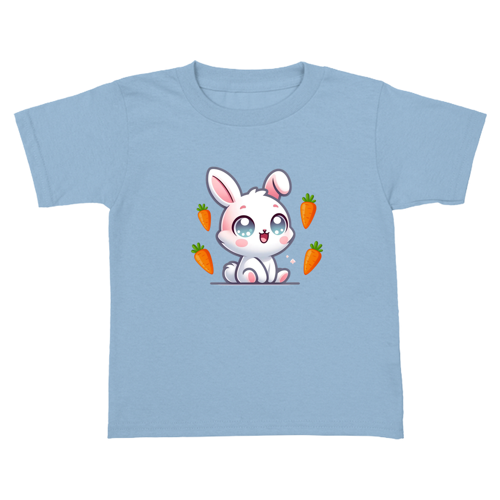 Toddler blue t-shirt with rabbit