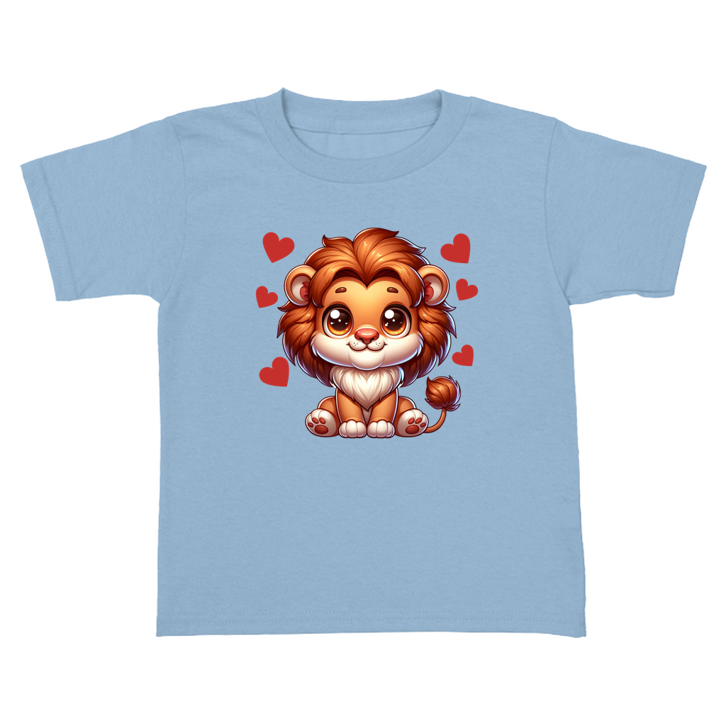 Kid's blue lion t-shirt design