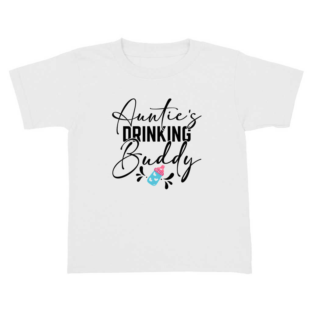 Toddler white tee with tee shirt graphic