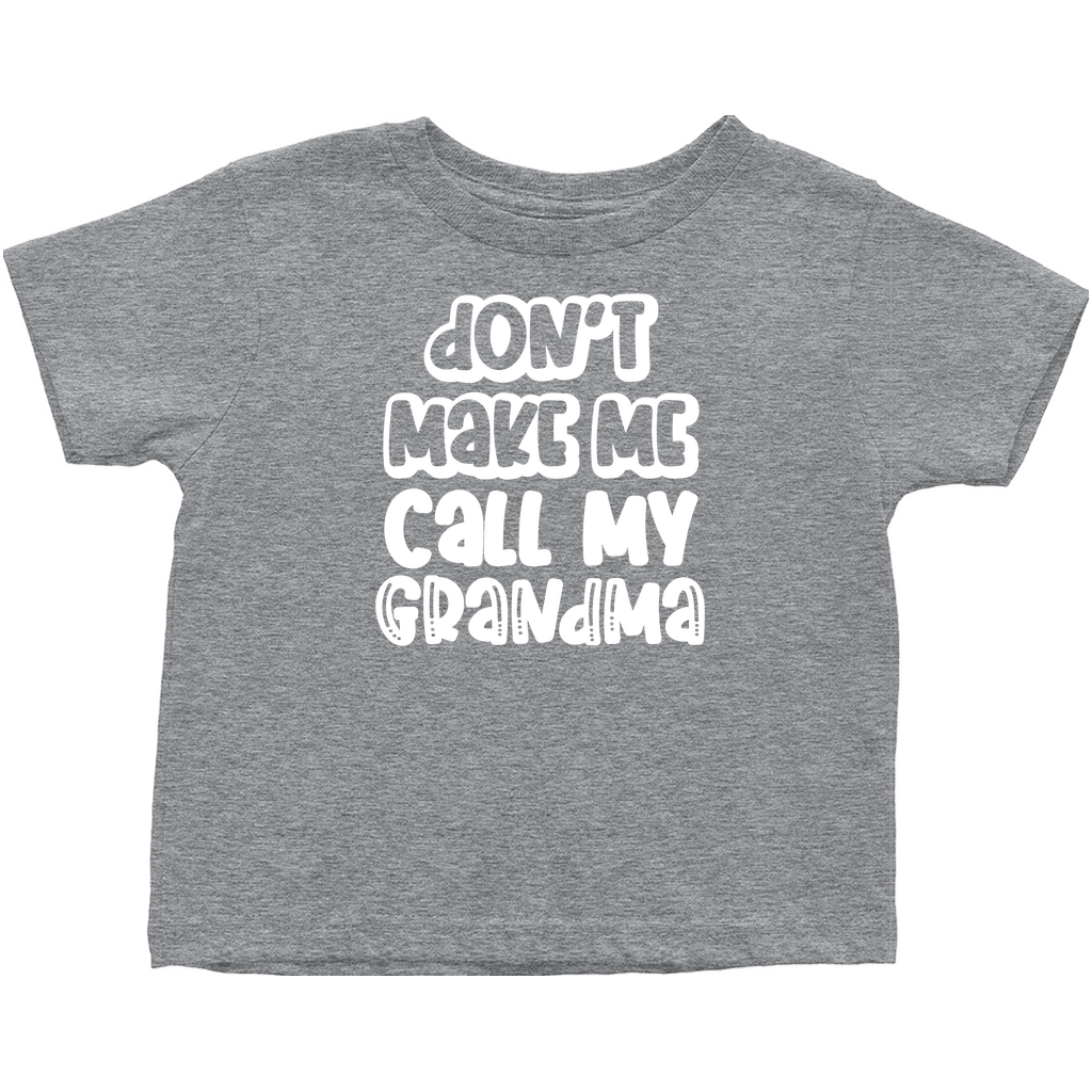 Toddler t-shirt with grandma quote in grey