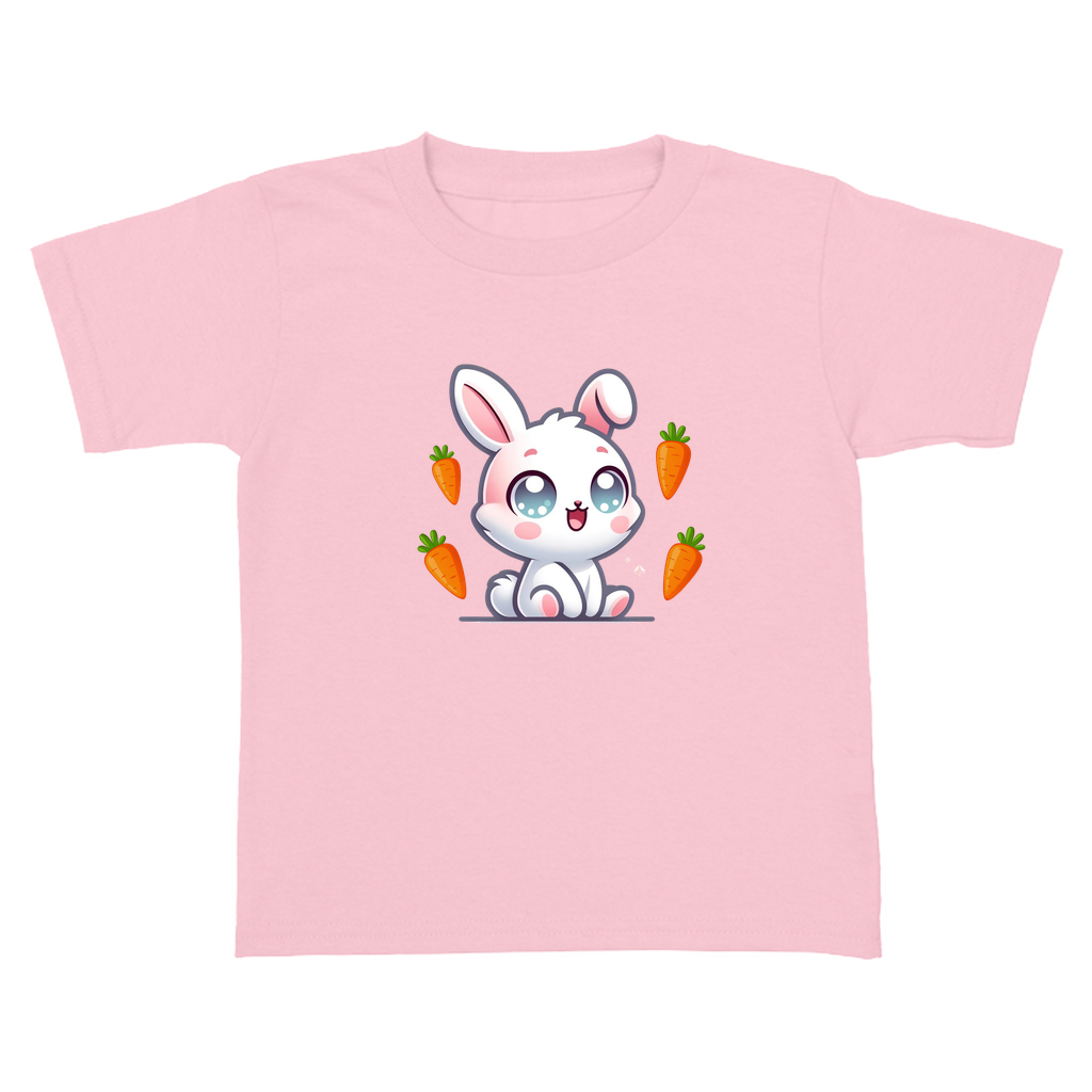 Toddler pink t-shirt with rabbit