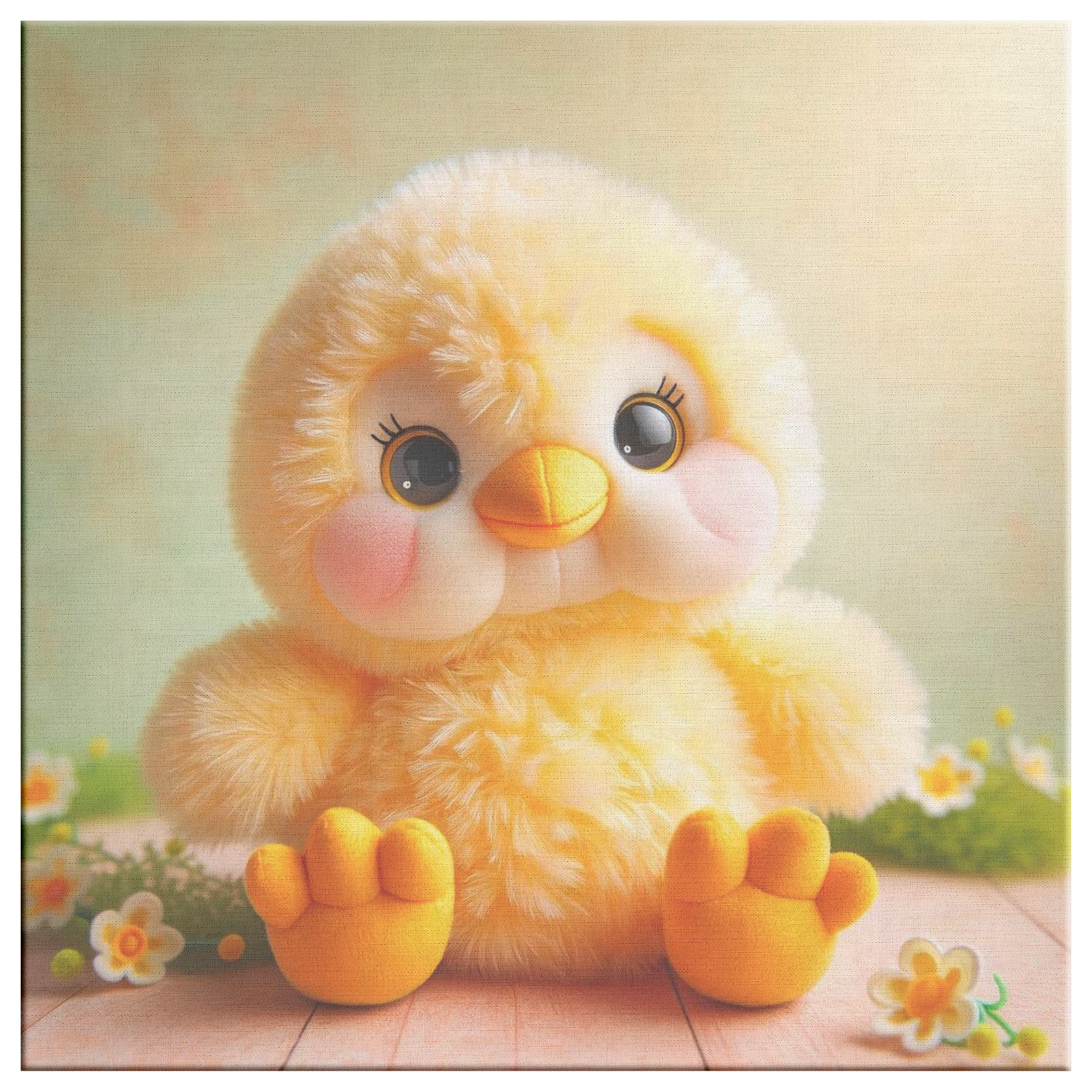 Close-up of Adorable Chick nursery wall art