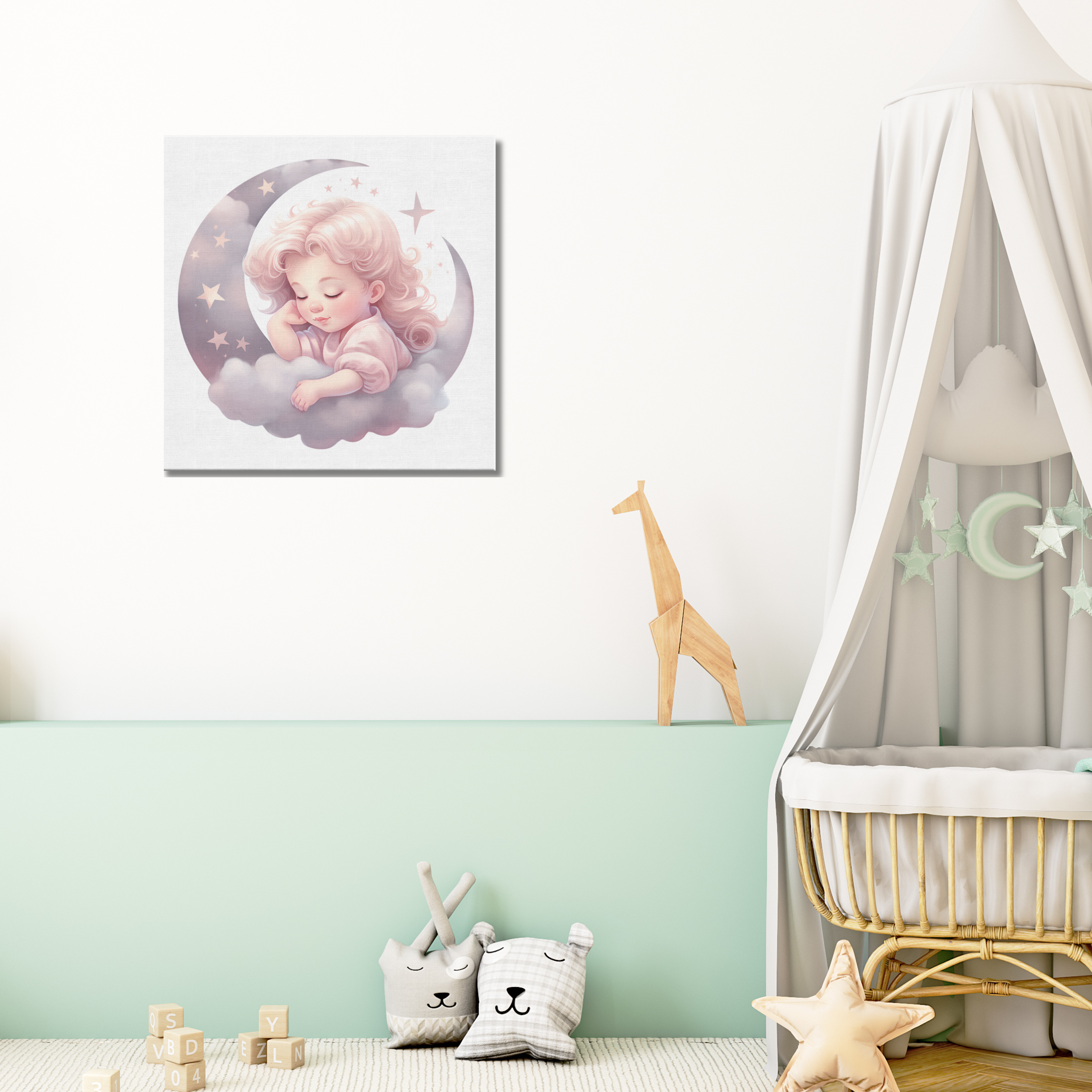 Magical Dreams Canvas Art in nursery room setup